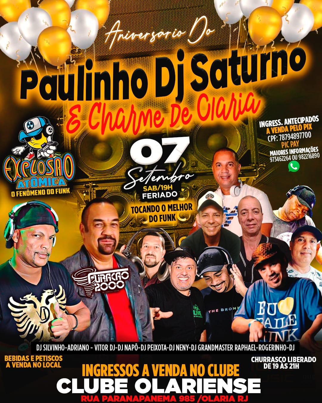 ANIVERSARIO DO DJ PAULINHO SATURNO