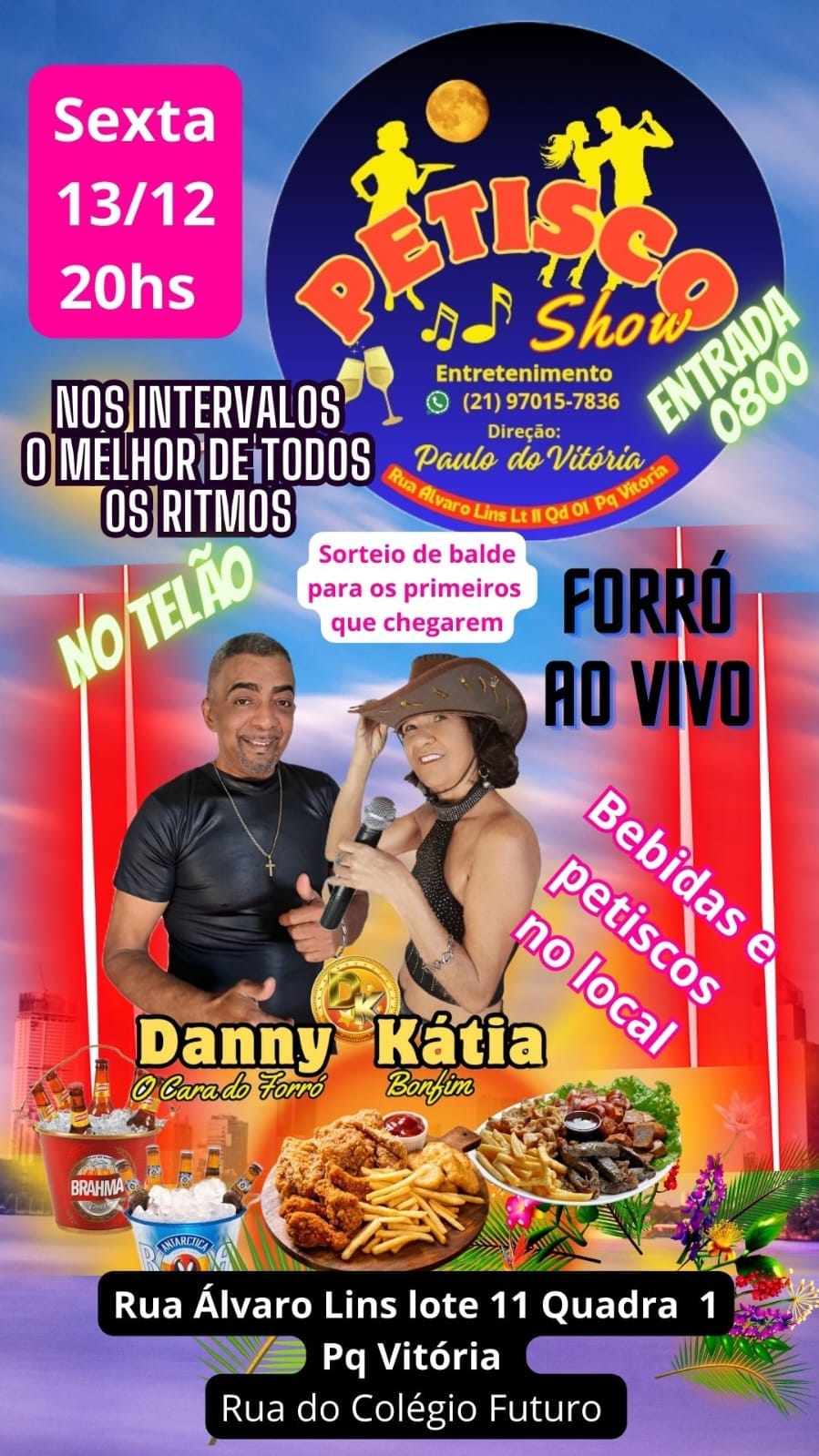 PETISCO SHOW APRESENTA FORRO AO VIVO COM DANNY DOS TECLADOS E KATIA BONFIM